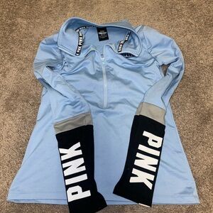PINK brand long sleeve quarter zip sweater